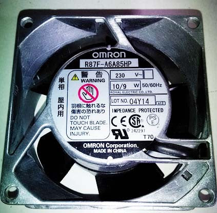 Omron R87F-A6A85HP 230V 9W 10W Cooling Fan Omron R87F-A6A85HP 230V 9W 10W Cooling Fan